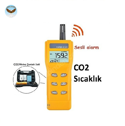 Máy đo nồng độ khí CO2 và nhiệt độ cầm tay AZ Instrument AZ 7752